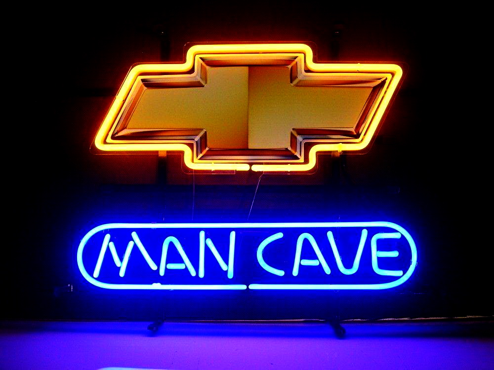 Man Cave Chevrolet Chevy Car Auto Neon Sign